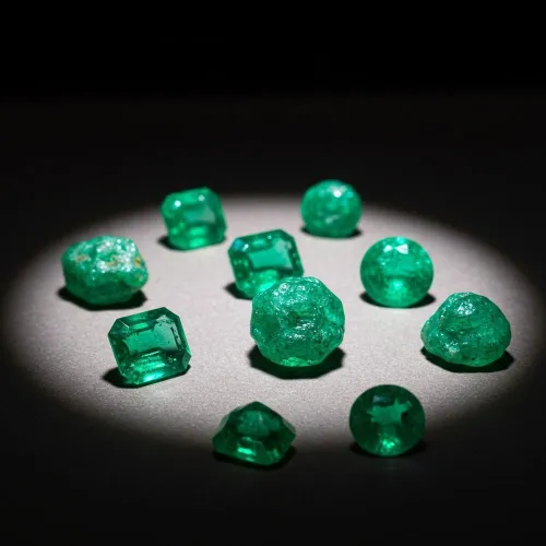 How to layer emerald pieces without looking overdone