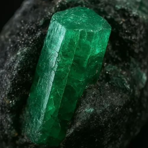 Natural emerald showcasing jardin inclusions